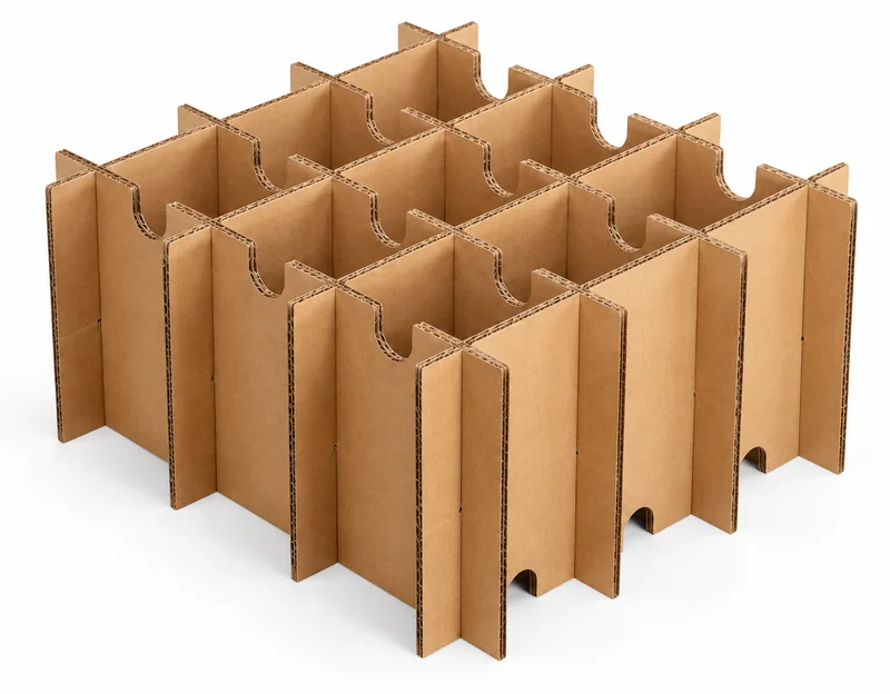 Corrugated dividers and partitions