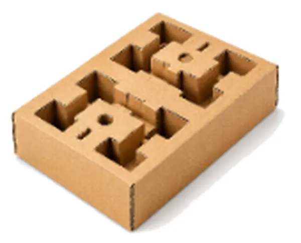 Die-cut corrugated insert tray